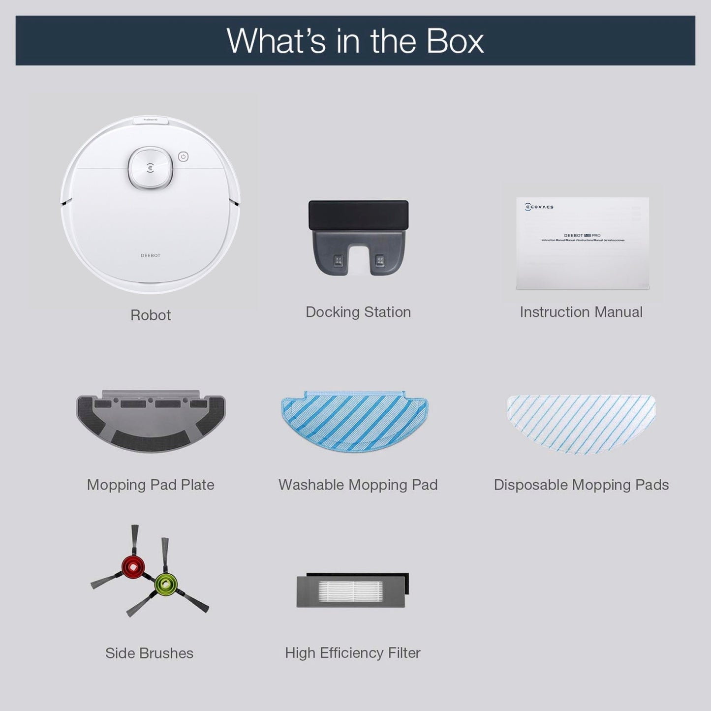 DEEBOT N8 PRO Robot Vacuum Cleaner - dToF LiDAR, 110min Runtime - UNBOXED DEAL