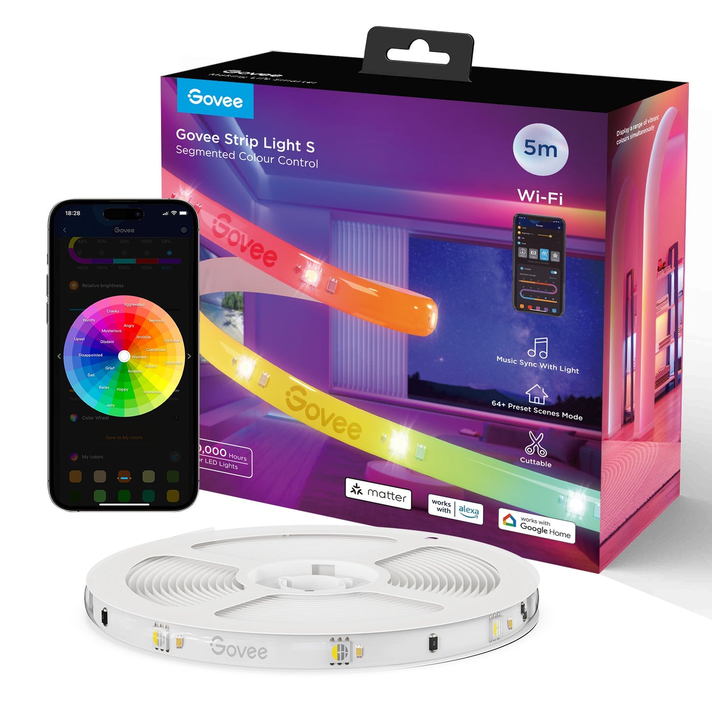 Govee RGBIC Strip Light S - With Protective Coating