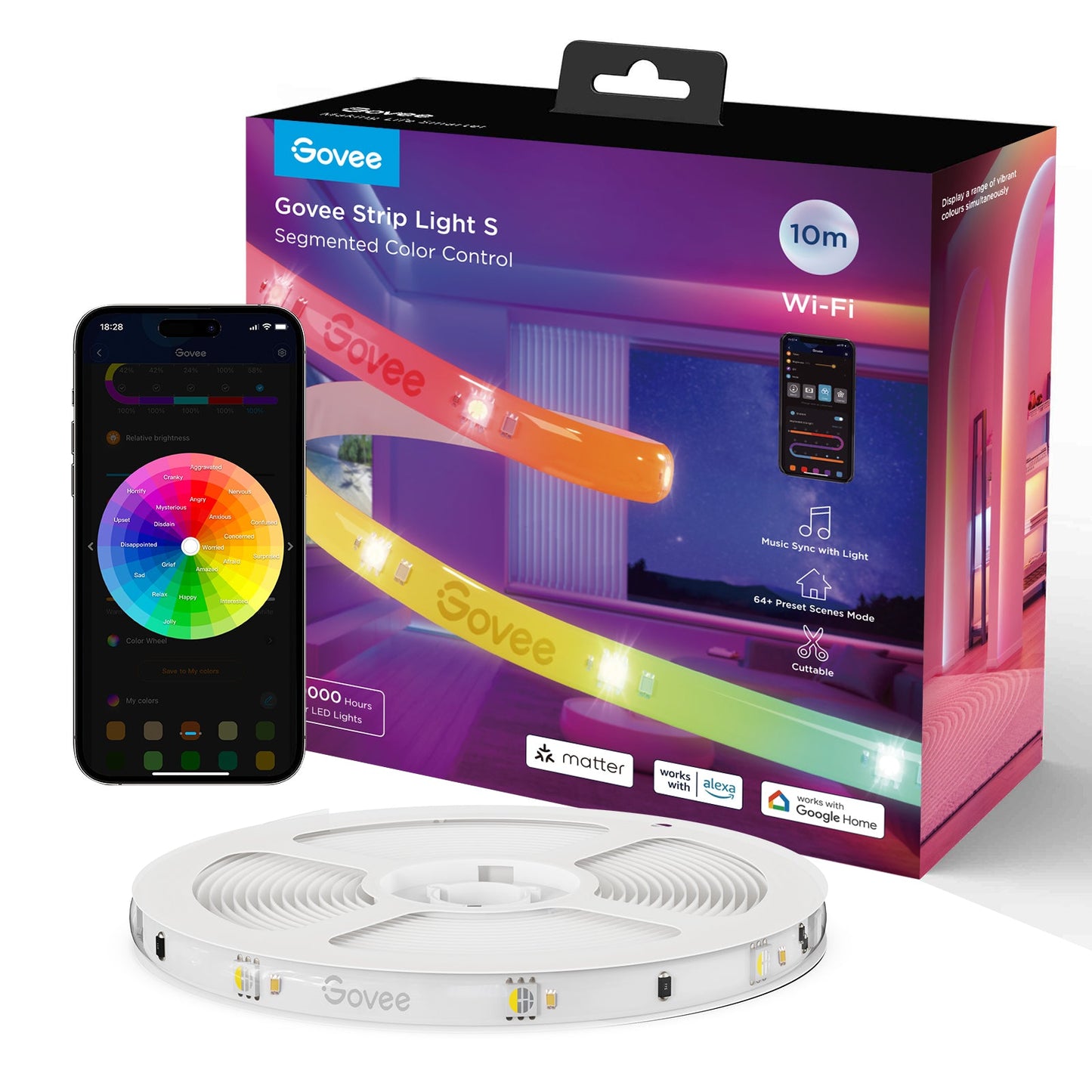 Govee RGBIC Strip Light S - With Protective Coating