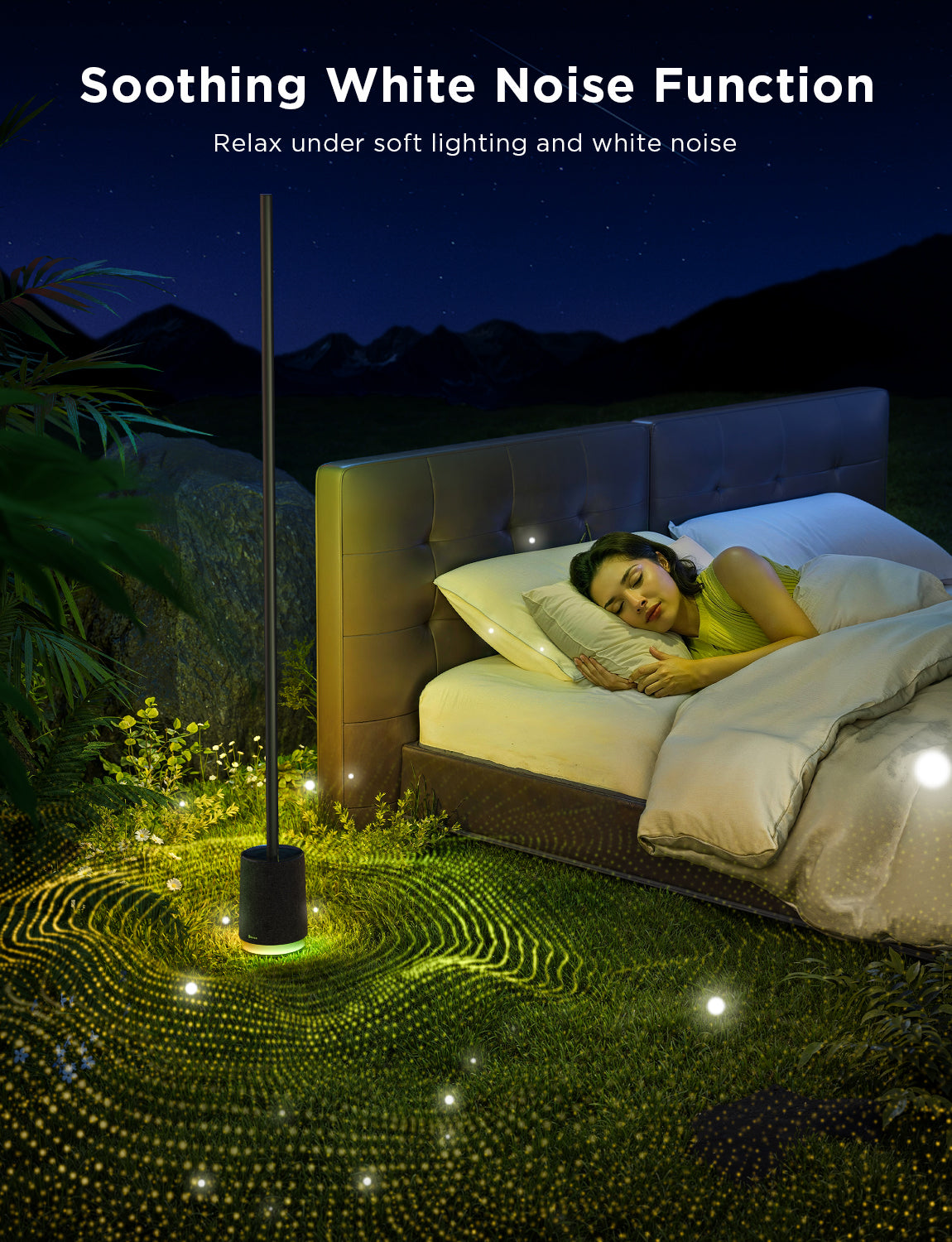 Govee Floor Lamp Pro RGBICWW Smart Floor Lamp with Speaker - 1.7m - Black
