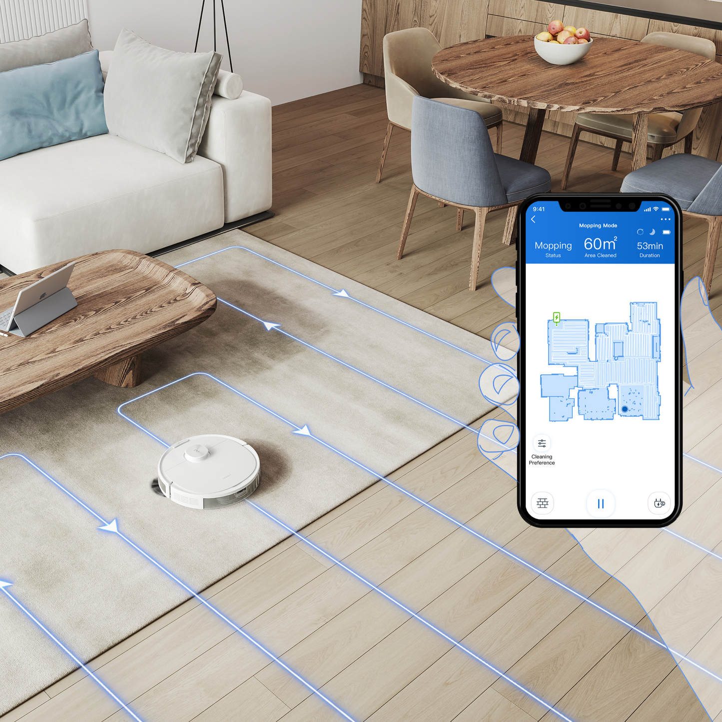 DEEBOT N8+ Robot Vacuum Cleaner - dToF LiDAR, 110min Runtime - UNBOXED DEAL